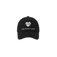 HEART WAPPEN BALL CAP-BLACK