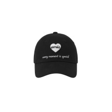 HEART WAPPEN BALL CAP-BLACK