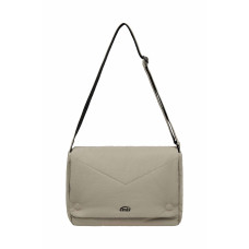 NYLON PADDED CROSSBODY BAG-BEIGE