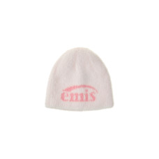 NEW LOGO SHAGGY BEANIE-WHITE