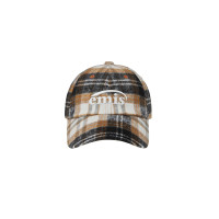 MULTI COLOR CHECK BALL CAP-ORANGE