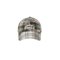 MULTI COLOR CHECK BALL CAP-PINK