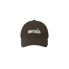 LAYERED LOGO BALL CAP-BROWN