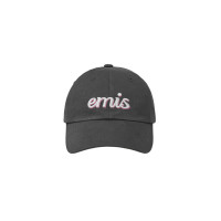 LAYERED LOGO BALL CAP-CHARCOAL