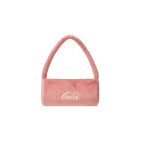 FUR CYLINDER BAG-PINK