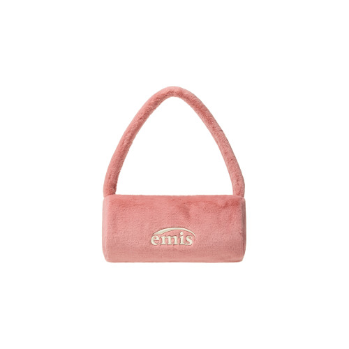 FUR CYLINDER BAG-PINK