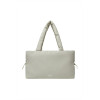 PUFFER STRING TOTE BAG-BEIGE
