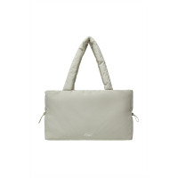 PUFFER STRING TOTE BAG-BEIGE