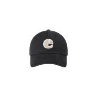 BOUCLE VINTAGE LOGO BALL CAP-BLACK