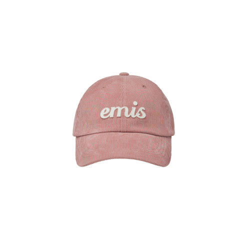 APPLIQUE CORDUROY BALL CAP-PINK