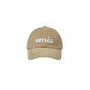 APPLIQUE CORDUROY BALL CAP-BEIGE