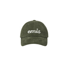 APPLIQUE CORDUROY BALL CAP-KHAKI