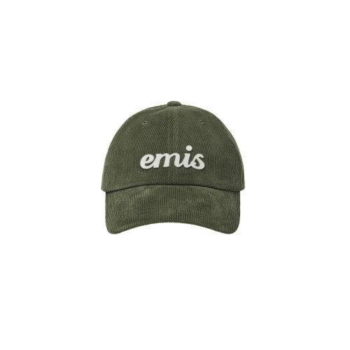 APPLIQUE CORDUROY BALL CAP-KHAKI