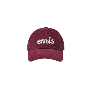 APPLIQUE CORDUROY BALL CAP-WINE