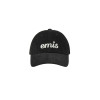 APPLIQUE CORDUROY BALL CAP-BLACK