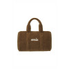 SHEARLING DUFFLE BAG-BROWN