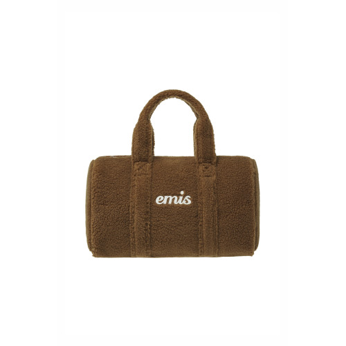 SHEARLING DUFFLE BAG-BROWN