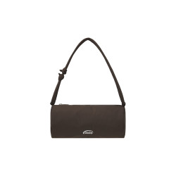 PUFFER BARREL BAG-BROWN