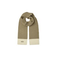 WOOL KNIT MUFFLER-BEIGE