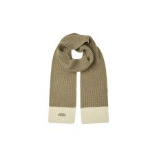 WOOL KNIT MUFFLER-BEIGE