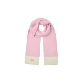 WOOL KNIT MUFFLER-PINK