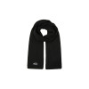 WOOL KNIT MUFFLER-BLACK