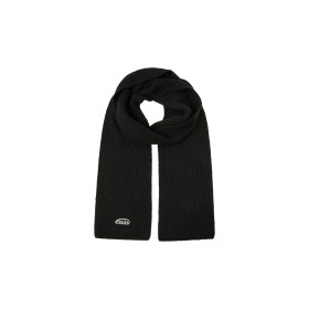 WOOL KNIT MUFFLER-BLACK