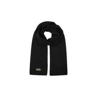 WOOL KNIT MUFFLER-BLACK
