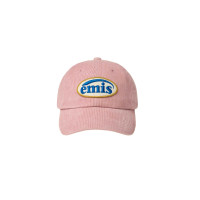 CORDUROY WAPPEN BALL CAP (RENEWAL)-PINK