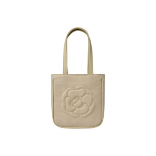 ROSE STITCH SQUARE BAG-BEIGE