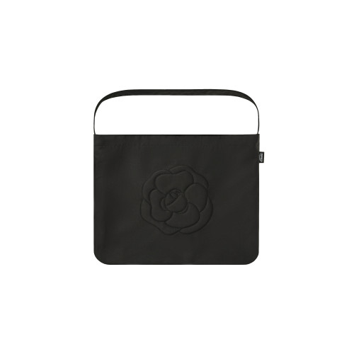 ROSE STITCH ECO BAG-BLACK