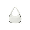 EMBOSSED LOGO HOBO BAG-WHITE