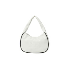 EMBOSSED LOGO HOBO BAG-WHITE