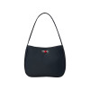MINI CORSAGE APPLIQUE SHOULDER BAG-NAVY