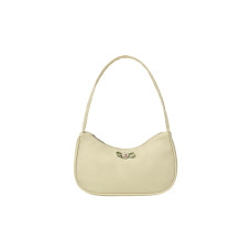 MINI CORSAGE APPLIQUE HOBO BAG-BEIGE