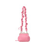 STRING STRAP CLASP FRAME PURSE BAG-PINK