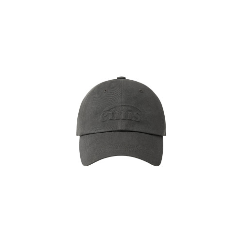 EMBOSSING LOGO BALL CAP-CHARCOAL