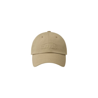 EMBOSSING LOGO BALL CAP-BEIGE