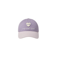 HEART WAPPEN TONE ON TONE BALL CAP-PURPLE