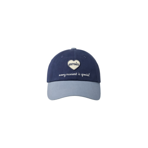 HEART WAPPEN TONE ON TONE BALL CAP-NAVY