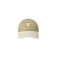 HEART WAPPEN TONE ON TONE BALL CAP-BEIGE