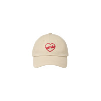 HEART BALL CAP-LIGHT BEIGE