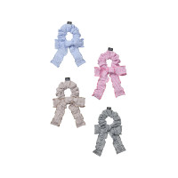 STRIPE FRILL SCRUNCHIE