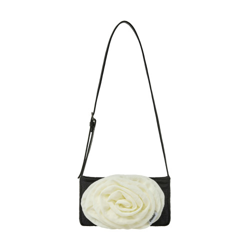 CORSAGE FLAT BAG-BLACK/IVORY