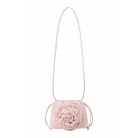 CORSAGE STRING MINI BAG-PINK