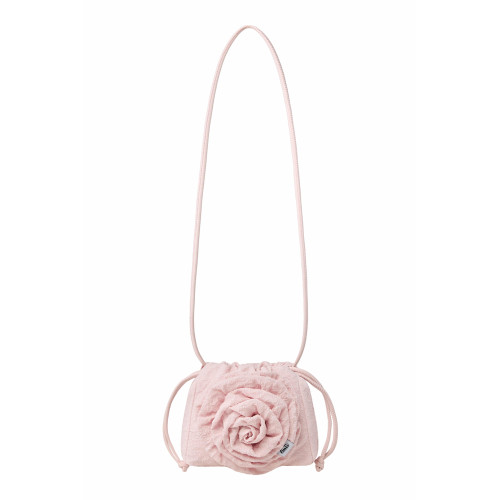 CORSAGE STRING MINI BAG-PINK