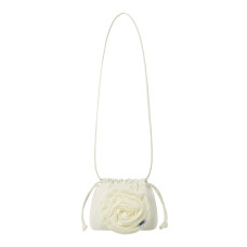 CORSAGE STRING MINI BAG-IVORY