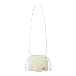 CORSAGE STRING MINI BAG-IVORY