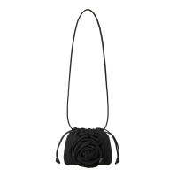 CORSAGE STRING MINI BAG-BLACK