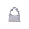 RIBBON STRING HOBO BAG-BLUE STRIPE